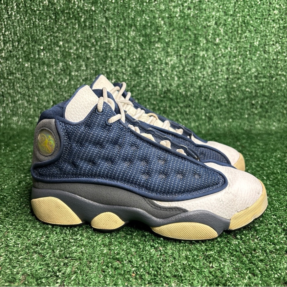 Jordan Air Jordan 13 Retro Boys High Top Sneakers White‎ Navy Blue 1Y